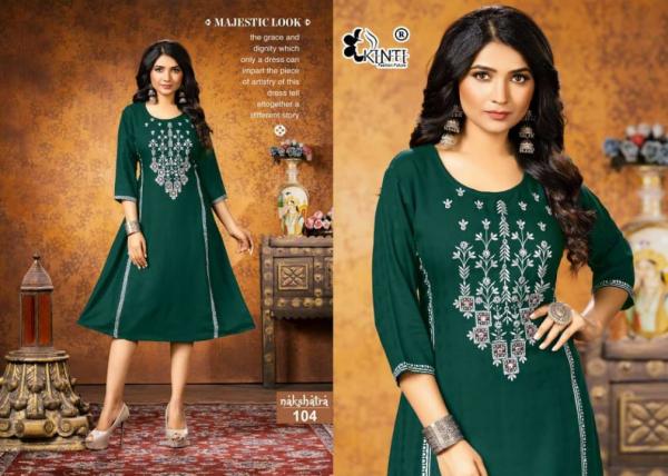 Kinti Nakshatra Rayon Designer Kurtis Collection